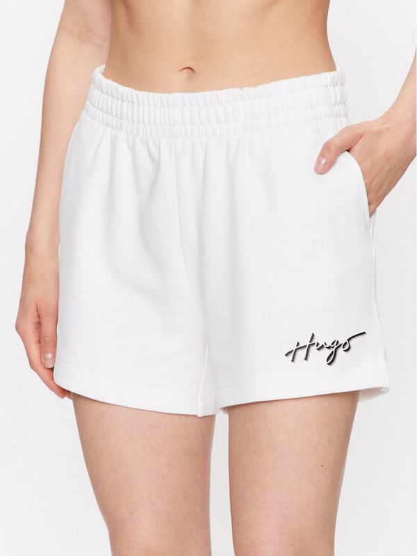 Hugo Hugo Долнище анцуг 50486319 Бял Regular Fit