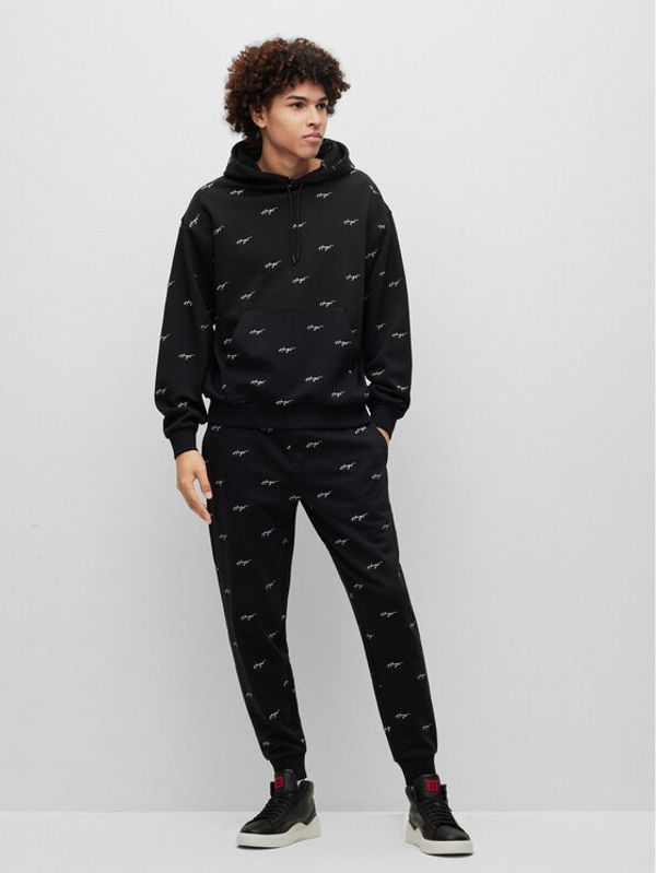 Hugo Hugo Долнище анцуг 50486458 Черен Relaxed Fit