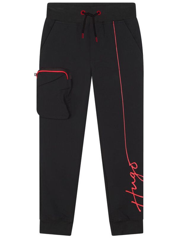 Hugo Hugo Долнище анцуг G24108 D Черен Regular Fit