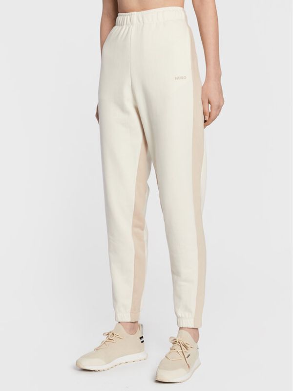 Hugo Hugo Долнище анцуг Njamna 50479800 Бежов Regular Fit