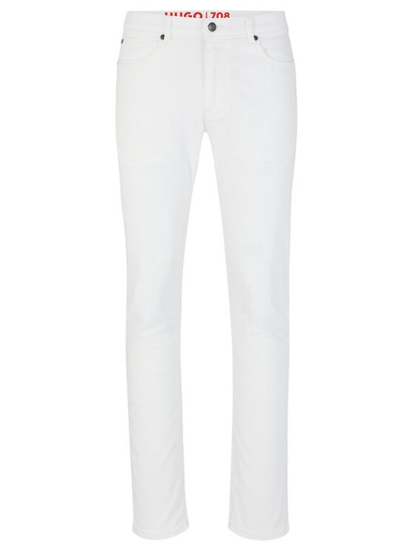 Hugo Hugo Дънки 50489783 Бял Slim Fit