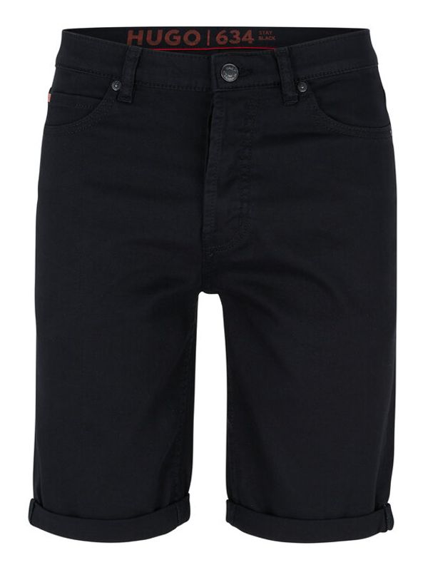 Hugo Hugo Дънкови шорти 50489821 Черен Tapered Fit