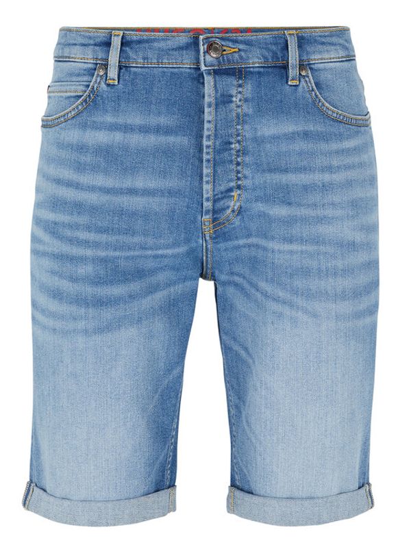 Hugo Hugo Дънкови шорти 50489854 Зелен Tapered Fit