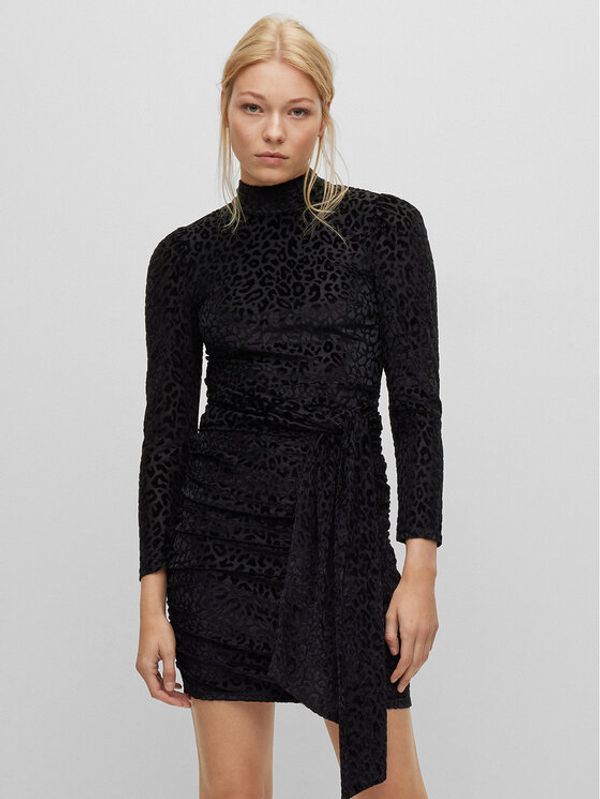 Hugo Hugo Ежедневна рокля 50484610 Черен Regular Fit