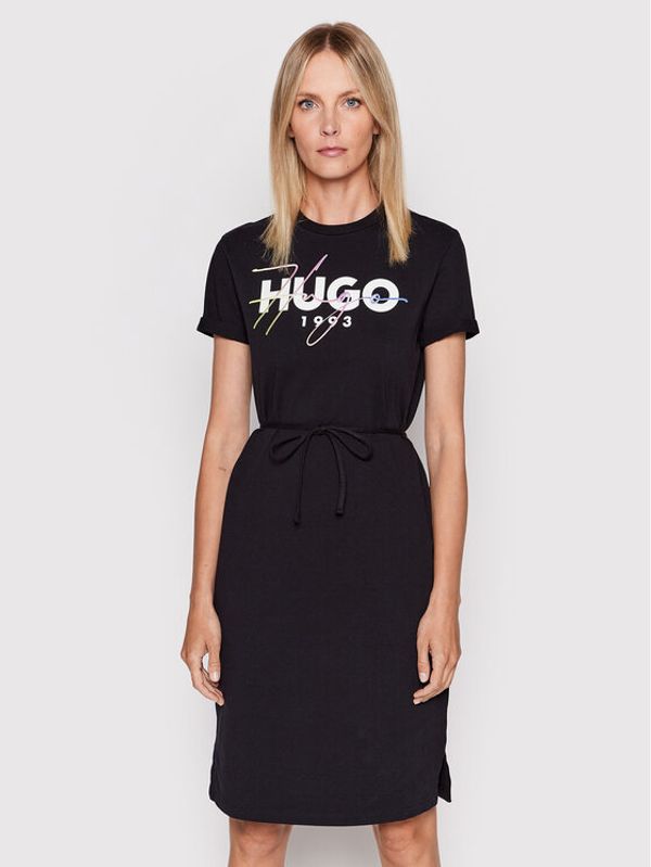 Hugo Hugo Ежедневна рокля Nemanie 50481584 Черен Regular Fit