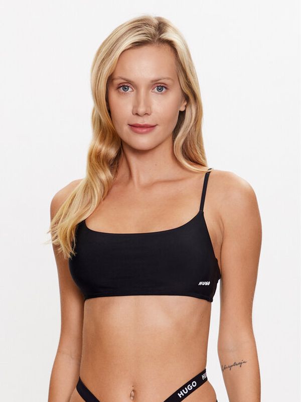 Hugo Hugo Горнище на бански 50492418 Черен Slim Fit