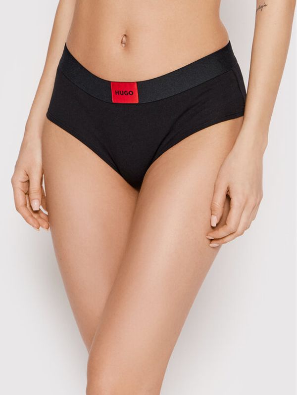 Hugo Hugo Класически дамски бикини Hipster Red Label 50469671 Черен