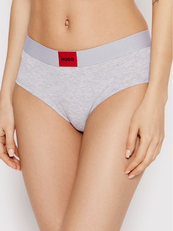 Hugo Hugo Класически дамски бикини Hipster Red Label 50469671 Сив