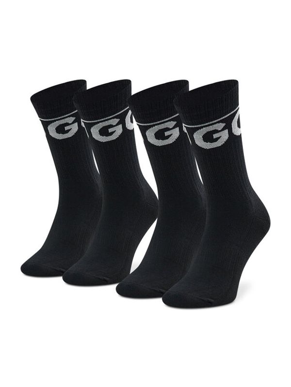 Hugo Hugo Комплект 2 чифта дълги чорапи мъжки Iconic 50468419 Черен