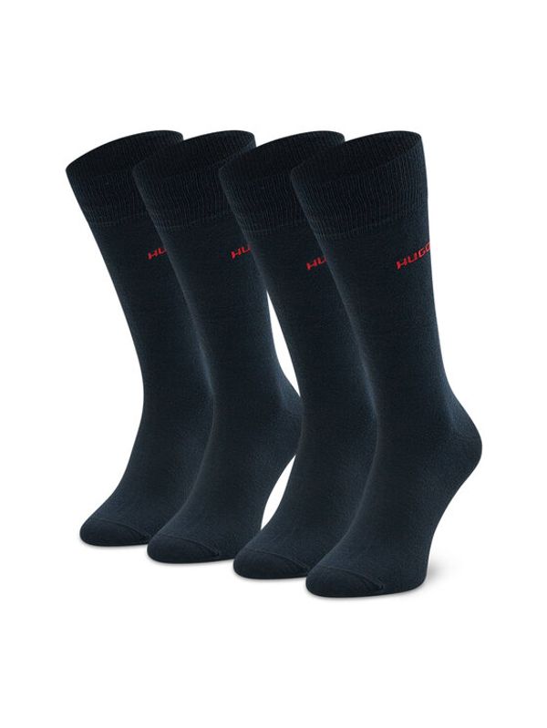 Hugo Hugo Комплект 2 чифта дълги чорапи мъжки Uni 50468099 Тъмносин