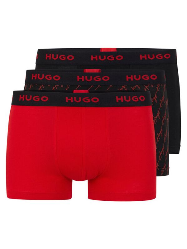 Hugo Hugo Комплект 3 чифта боксерки 50480170 Червен
