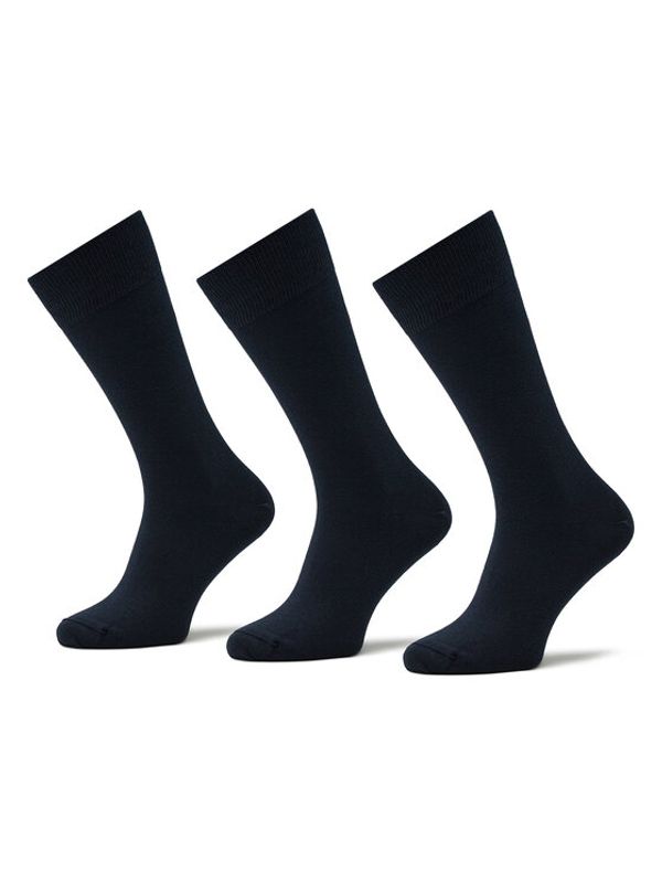 Hugo Hugo Комплект 3 чифта дълги чорапи мъжки 3P Rs Uni Colors Cc 50473183 Тъмносин