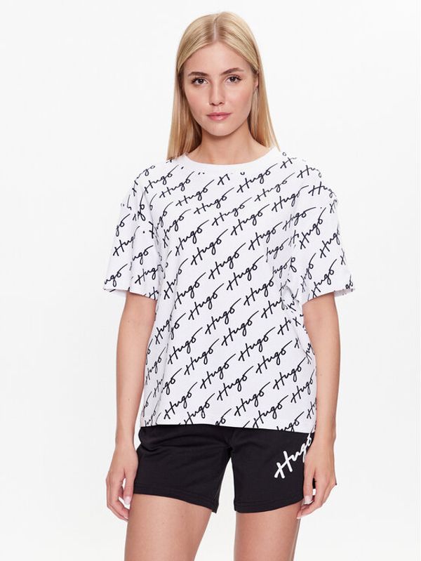 Hugo Hugo Пижама 50490722 Бял Relaxed Fit