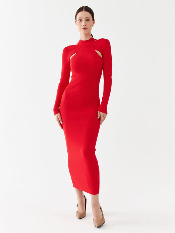 Hugo Hugo Плетена рокля 50493747 Розов Slim Fit