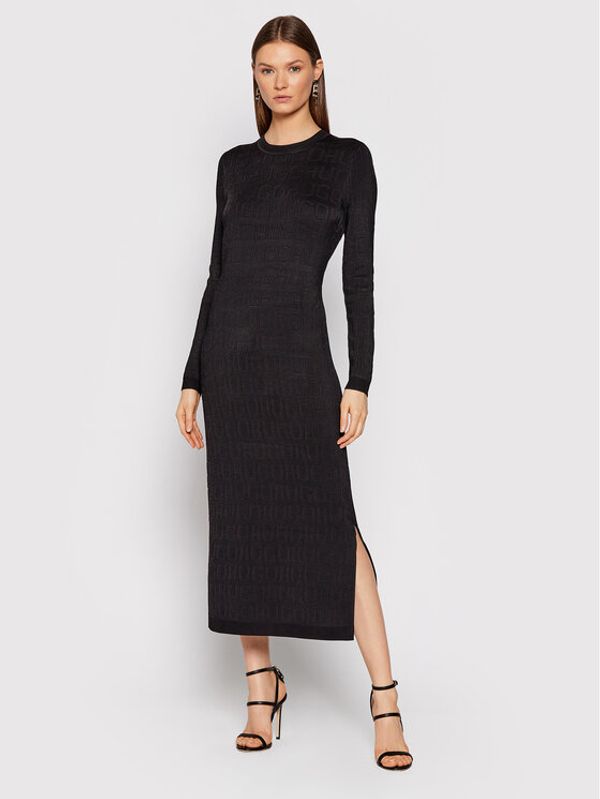 Hugo Hugo Плетена рокля Sameeny 50459658 Черен Slim Fit