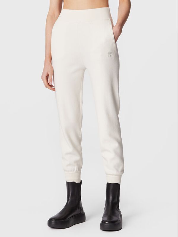 Hugo Hugo Плетени панталони Sajity 50477140 Екрю Relaxed Fit