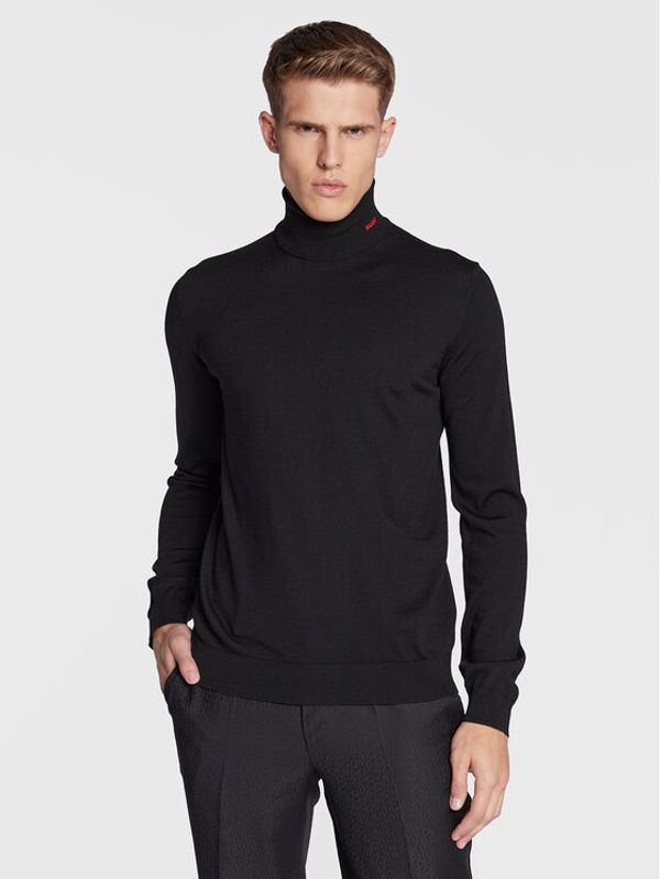 Hugo Hugo Поло San Thomas-M 50474174 Черен Slim Fit