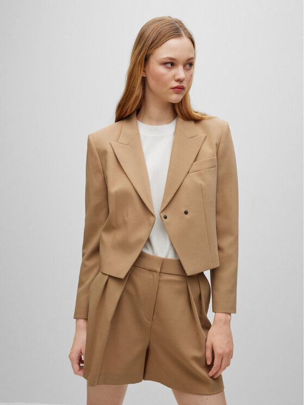 Hugo Hugo Преходно яке 50482552 Кафяв Relaxed Fit