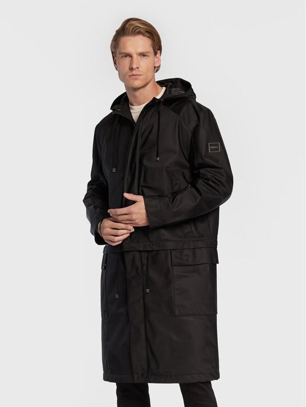 Hugo Hugo Преходно яке Milot2241 50476820 Черен Relaxed Fit