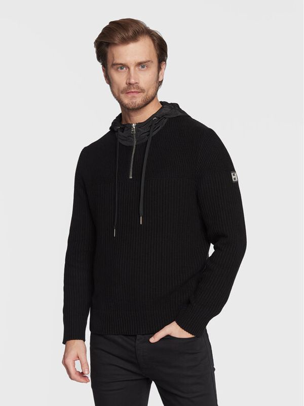 Hugo Hugo Пуловер Shoobro 50474817 Черен Comfort Fit