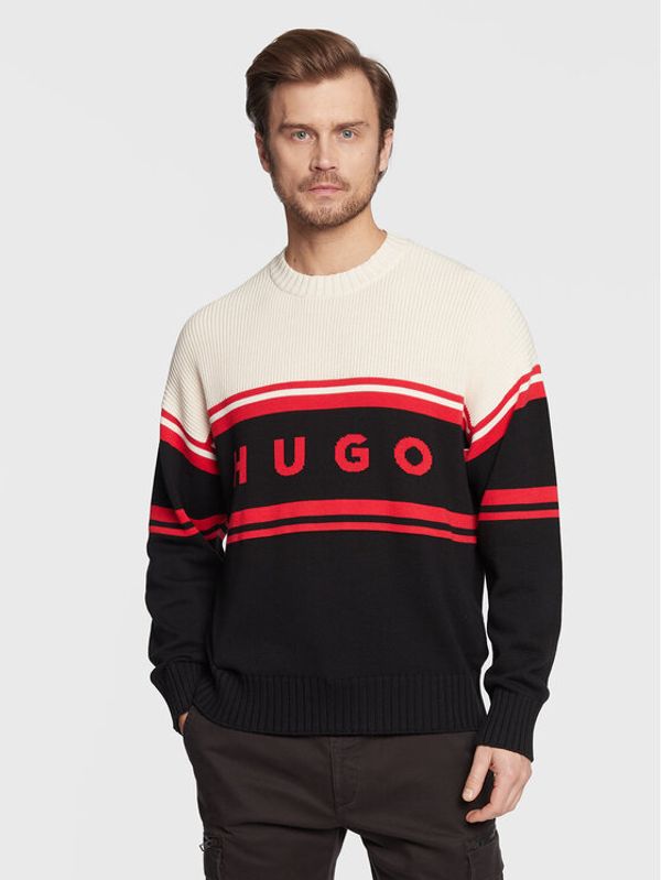 Hugo Hugo Пуловер Sopid 50474824 Черен Comfort Fit