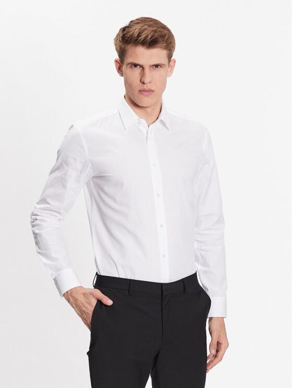 Hugo Hugo Риза 50479219 Бял Extra Slim Fit