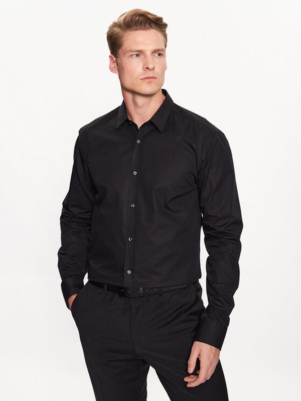 Hugo Hugo Риза 50479219 Черен Extra Slim Fit
