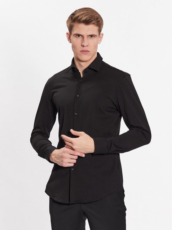 Hugo Hugo Риза 50479394 Черен Slim Fit