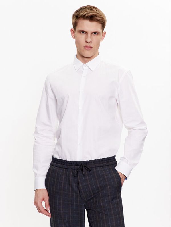 Hugo Hugo Риза 50484148 Бял Extra Slim Fit