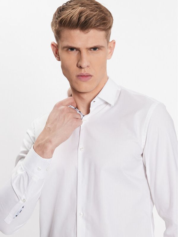 Hugo Hugo Риза 50489856 Бял Slim Fit