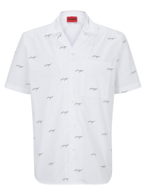 Hugo Hugo Риза 50490668 Бял Relaxed Fit