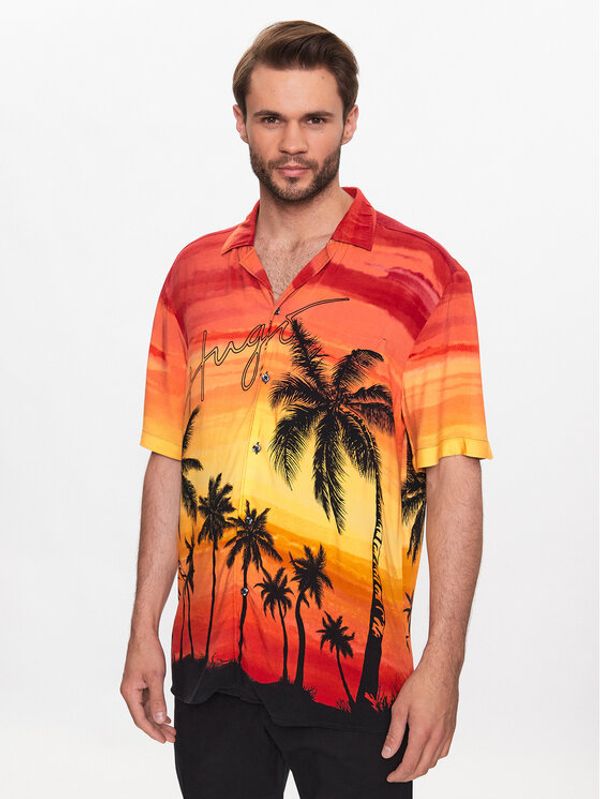 Hugo Hugo Риза 50490693 Цветен Relaxed Fit