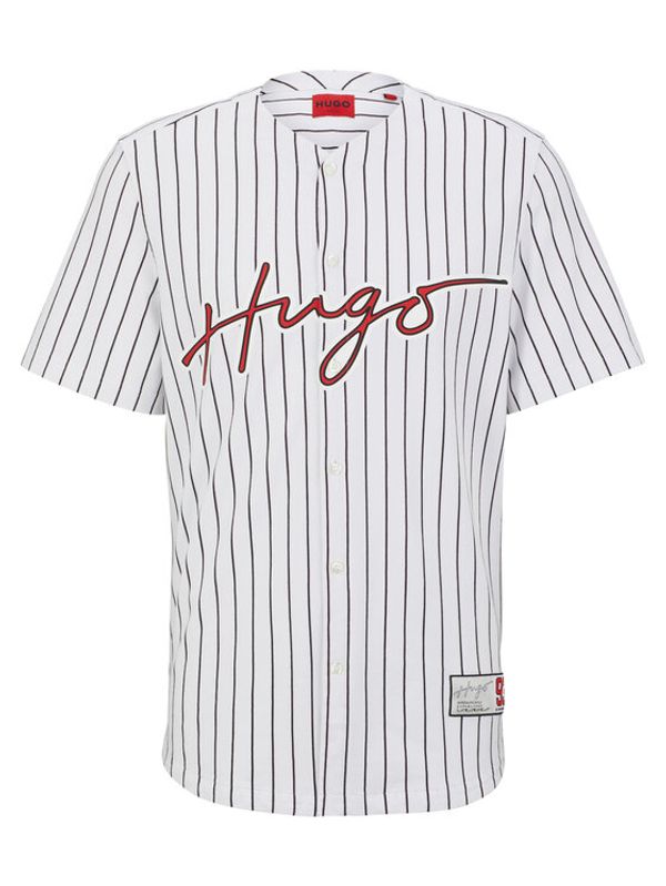 Hugo Hugo Риза 50490730 Бял Relaxed Fit