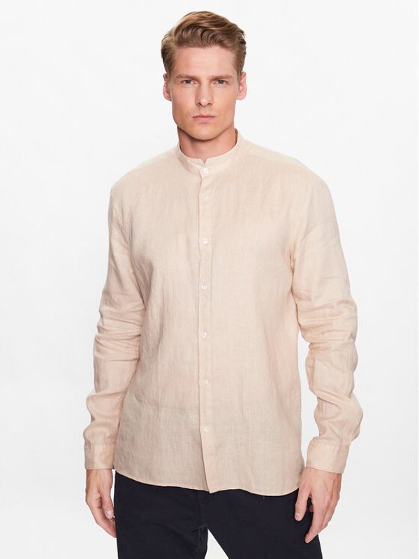 Hugo Hugo Риза 50490740 Бежов Slim Fit