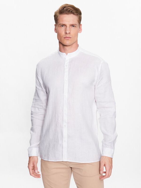 Hugo Hugo Риза 50490740 Бял Slim Fit