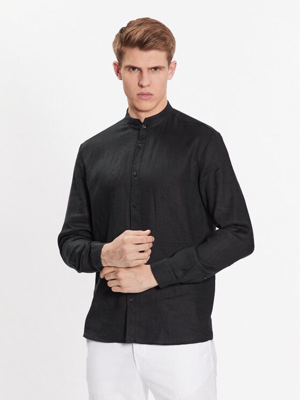 Hugo Hugo Риза 50490740 Черен Slim Fit