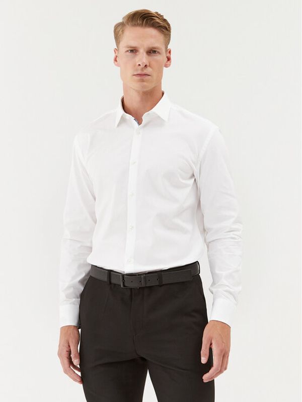 Hugo Hugo Риза 50494513 Бял Slim Fit