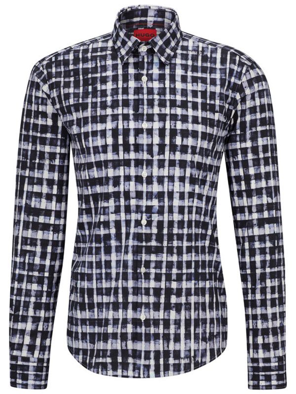 Hugo Hugo Риза 50495865 Черен Slim Fit