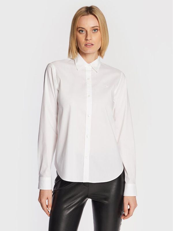 Hugo Hugo Риза Essential 50486872 Бял Regular Fit