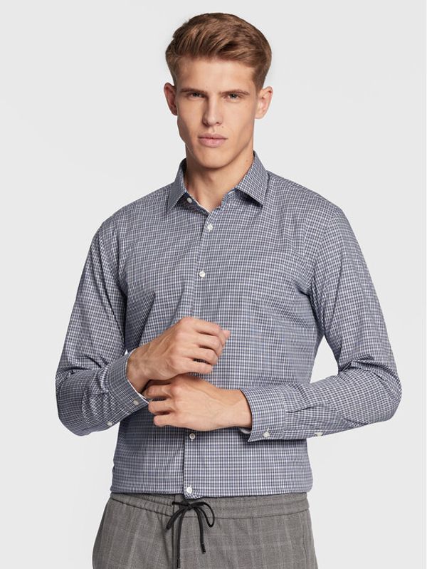 Hugo Hugo Риза Koey 50478301 Син Regular Fit