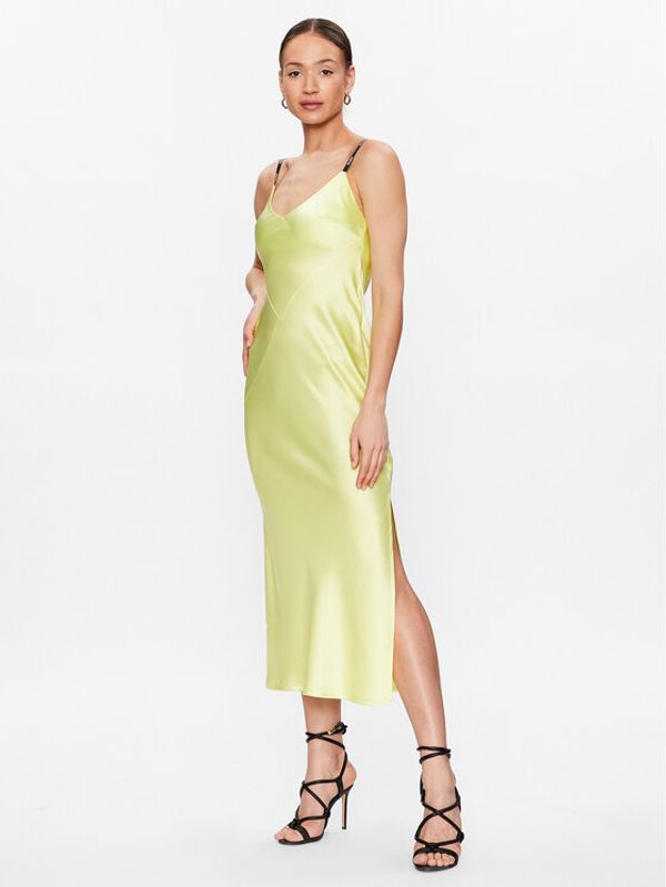 Hugo Hugo Рокля 50489281 Жълт Slim Fit