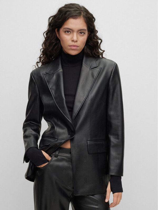 Hugo Hugo Сако 50493771 Черен Oversize