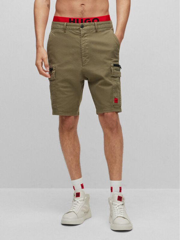 Hugo Hugo Шорти от плат 50487833 Зелен Regular Fit