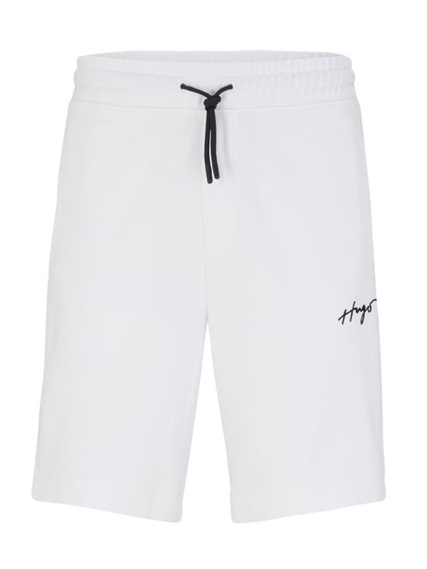 Hugo Hugo Спортни шорти 50486438 Бял Relaxed Fit