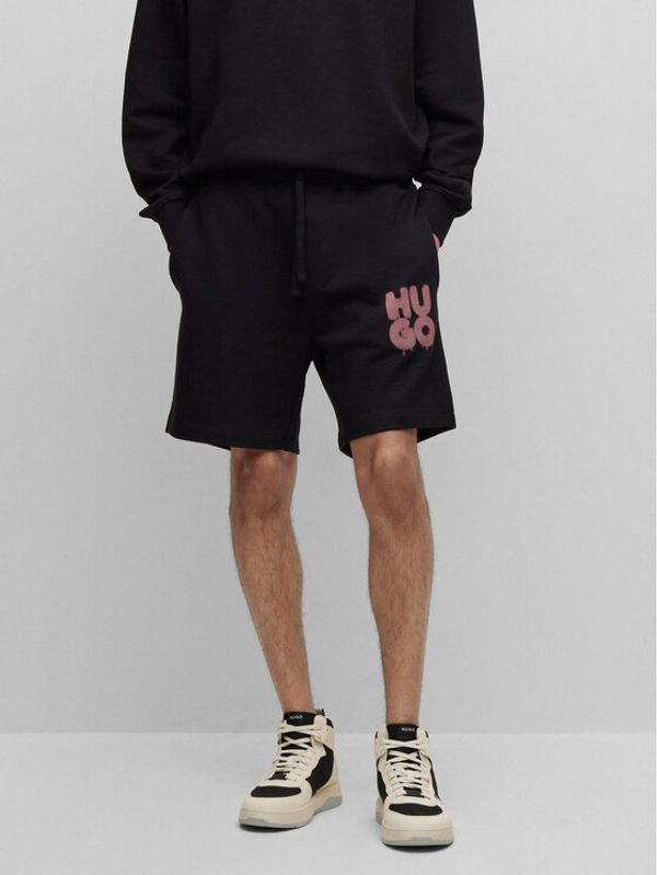 Hugo Hugo Спортни шорти 50487543 Черен Regular Fit