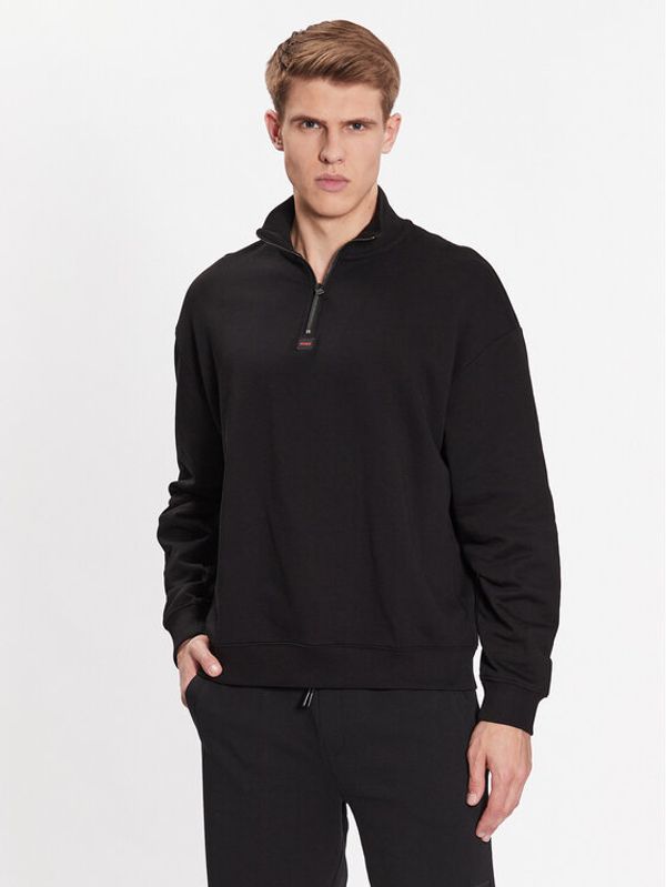 Hugo Hugo Суитшърт 50470121 Черен Relaxed Fit