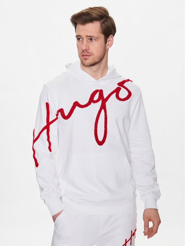 Hugo Hugo Суитшърт 50482920 Бял Regular Fit