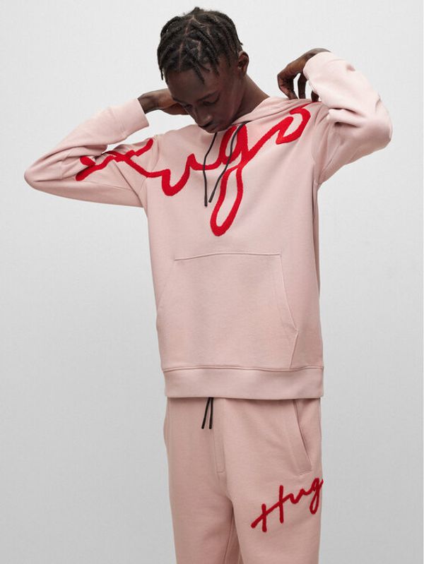 Hugo Hugo Суитшърт 50482920 Розов Regular Fit