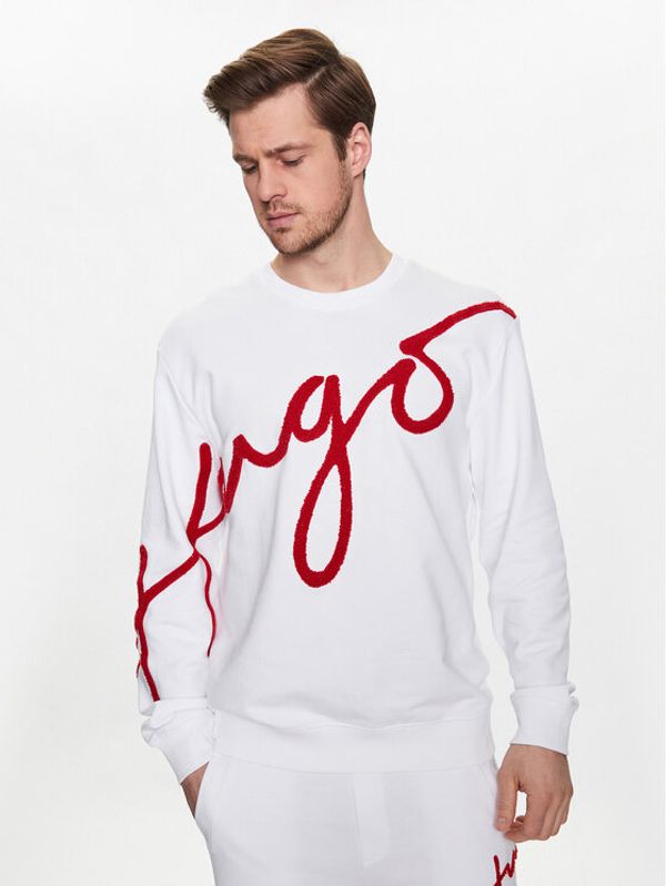 Hugo Hugo Суитшърт 50482922 Бял Regular Fit