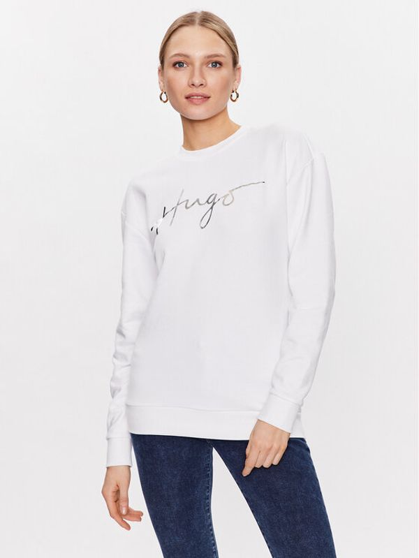 Hugo Hugo Суитшърт 50484666 Бял Regular Fit